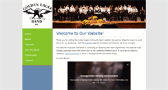 Desktop Screenshot of goldeneaglecommunityband.org